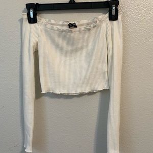 White off the shoulder top